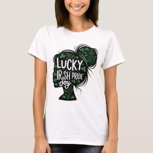 ハッピーサンパトリックスデイシャムロックアイリッシュサンパトリック Tシャツ