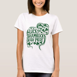 ハッピーサンパトリックスデイシャムロックアイリッシュサンパトリック Tシャツ