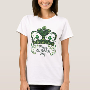 ハッピーサンパトリックスデイシャムロックアイリッシュサンパトリック Tシャツ