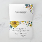ハッピーサンフラワーと春フローラ カード (内部)