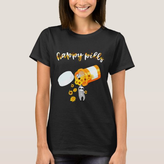 ハッピーサンフラワーピルズスロース Tシャツ (正面)