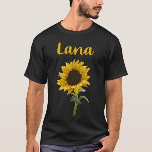 ハッピーサンフラワー – ラナ名 Tシャツ (正面)