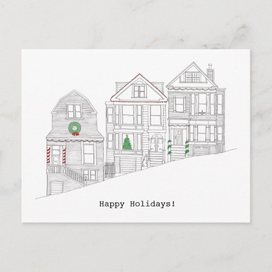 ハッピーサンフランシスコホリデイ シーズンポストカード (正面)