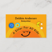 ハッピーサンベビーシッターの子供たち 名刺 (正面)