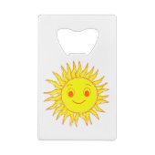 ハッピーサン顔スケッチ クレジットカード栓抜き (裏面)