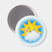 ハッピーサン&クラウド – マグネット (正面/裏面)