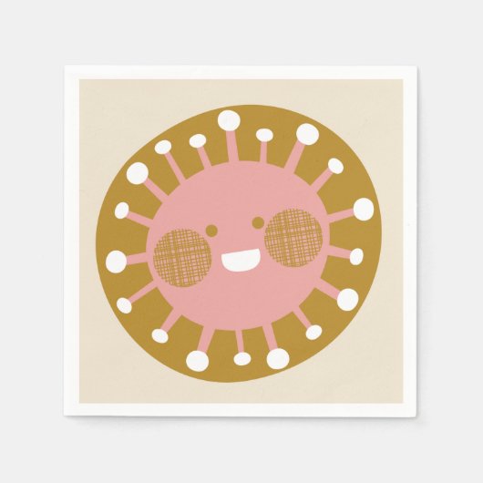 ハッピーサン スタンダードカクテルナプキン (正面)