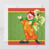 ハッピーサーカスピエロバースデーパーティー 招待状 (裏面)