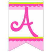 ハッピーサードバースデーガールの写真の年齢のバンティング バンティングフラッグ (第2の旗)