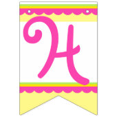 ハッピーサードバースデーガールの写真の年齢のバンティング バンティングフラッグ (第1の旗)