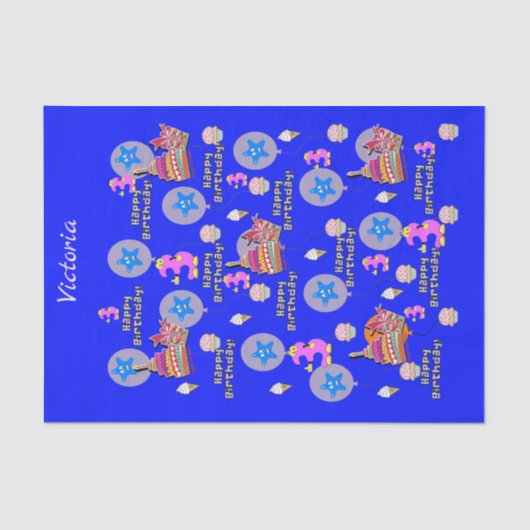 ハッピーサードバースデーティッシュペーパー#3 薄葉紙 (正面)