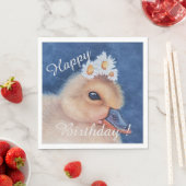 ハッピーサードバースデーパーティーお祝い スタンダードランチョンナプキン (インサイチュ)