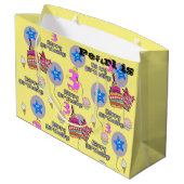 ハッピーサードバースデー抱き枕#3ライトイエロー ラージペーパーバッグ (裏面アングル)