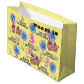 ハッピーサードバースデー抱き枕#3ライトイエロー ラージペーパーバッグ (正面アングル)