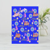 ハッピーサードバースデー招待状誕生日#3 招待状 (スタンド正面)