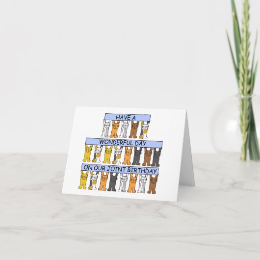 ハッピーシェア同日誕生日 カード (正面)