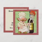 ハッピーシェフの招待 招待状 (正面/裏面)