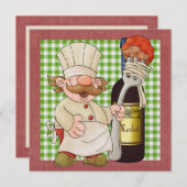 ハッピーシェフ招待状 招待状 (正面/裏面)