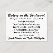 ハッピーシェフ/ベーカリー/ケータリング – SRF 名刺 (裏面)