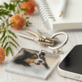 ハッピーシェルティサッカーボール キーホルダー (正面右)