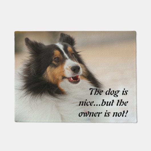 ハッピーシェルティ ドアマット (正面)