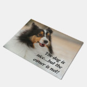 ハッピーシェルティ ドアマット (アングル)