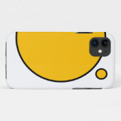 ハッピーシックカラフルビッはっきりしたク小さな黄色の円 Case-Mate iPhoneケース (裏面(横))