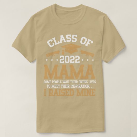 ハッピーシニア学生クラスの2022日Mama I Rais Tシャツ (デザイン正面)