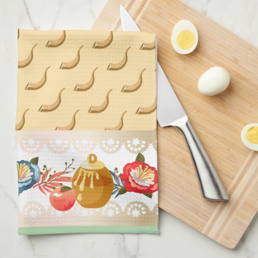 ハッピーシャブー装飾オーナメント7種 キッチンタオル (四つ折り)