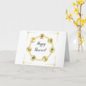 ハッピーシャブー装飾七種オーナメント カード (黄色い花)