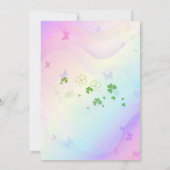 ハッピーシャムロック結婚式招待状 招待状 (裏面)