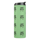 ハッピーシルエットダンサー緑 タンブラー (回転左)