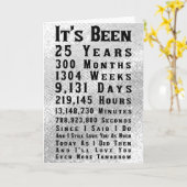 ハッピーシルバー結婚ズ25周年記念 カード (黄色い花)