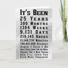 ハッピーシルバー結婚ズ25周年記念 カード