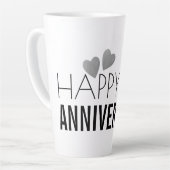 ハッピーシルバー結婚ズ25周年 カフェラテマグ (左アングル)