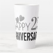 ハッピーシルバー結婚ズ25周年 カフェラテマグ (正面)