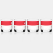 ハッピーシンガポール国立デイシンガポール国旗 ウイスキーグラス (左)