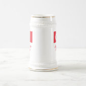 ハッピーシンガポール国立デイシンガポール国旗 ビールジョッキ (中央)