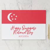 ハッピーシンガポール国立デイシンガポール国旗 ペーパーパッド (インサイチュ)