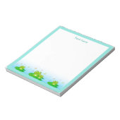 ハッピーシンガーフロッグシンプルメモ帳 ノートパッド (回転)