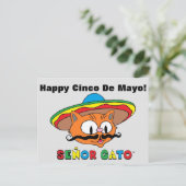 ハッピーシンコデマヨカカラフルウトセニョールガト ポストカード (スタンド正面)