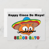 ハッピーシンコデマヨカカラフルウトセニョールガト ポストカード (正面/裏面)