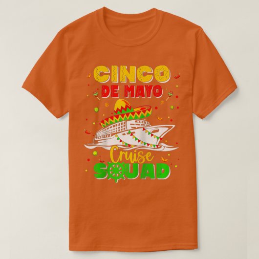 ハッピーシンコデマヨクルーズスクワッド2023メキシコの裂け目 Tシャツ (デザイン正面)