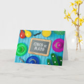 ハッピーシンコデマヨデイシンコデマヨデイシンコデ カード (黄色い花)