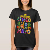 ハッピーシンコデマヨフィエスタスクワッド5 De Mayoメキシコ Tシャツ (正面)