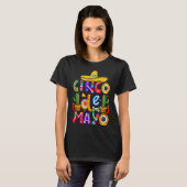 ハッピーシンコデマヨフィエスタスクワッド5 De Mayoメキシコ Tシャツ (正面フル)