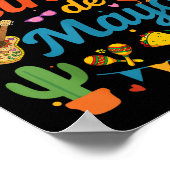 ハッピーシンコデマヨフィエスタメキシコパーティーメンズ ポスター (角)