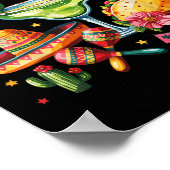 ハッピーシンコデマヨフィエスタメキシコパーティーメンズ ポスター (角)