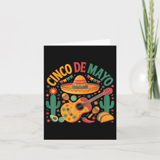 ハッピーシンコデマヨフィエスタメキシコパーティー5 De Mayo カード (正面)