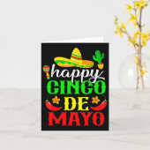 ハッピーシンコデマヨフィエスタメキシコパーティー5 De Mayo カード (黄色い花)